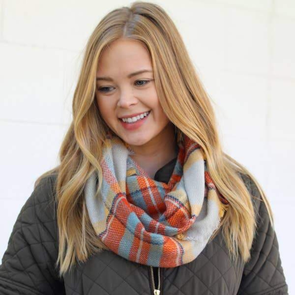 Infinity blanket scarf- Autumn blend